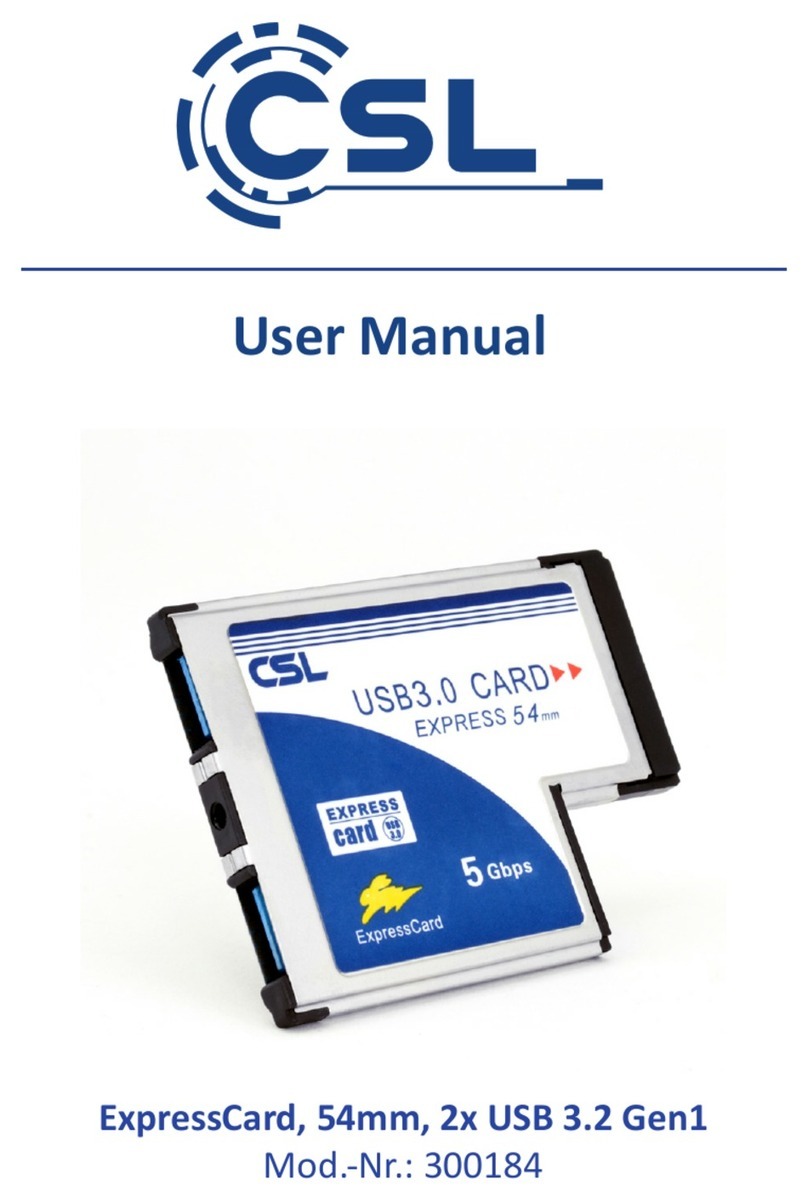 CSL 300184 user manual