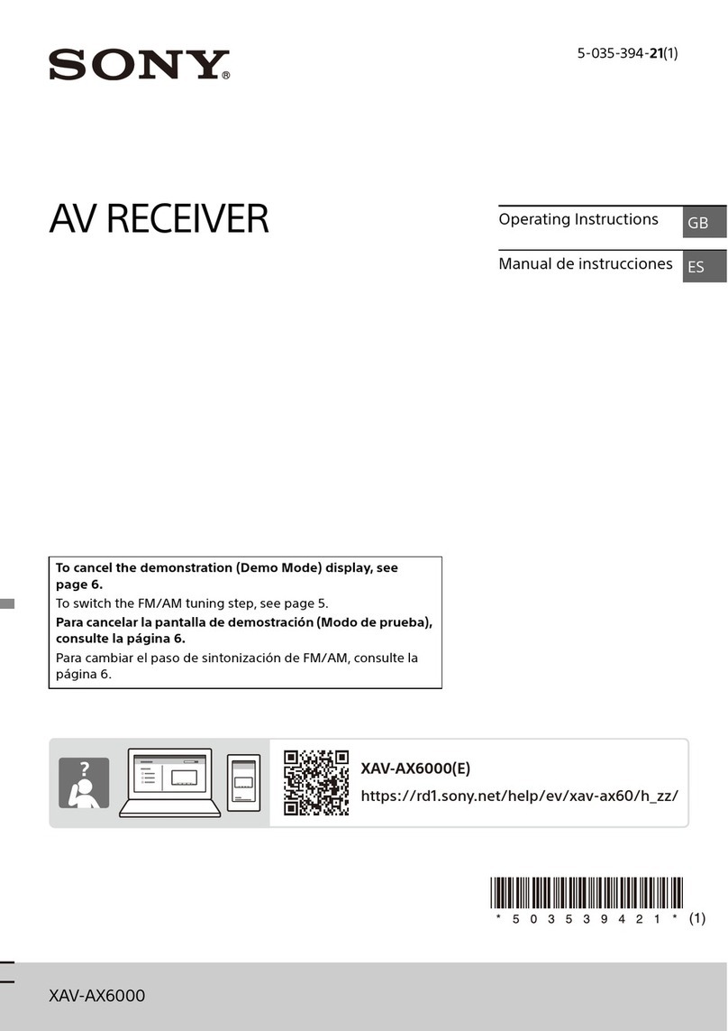 Sony XAV-AX6000 operating instructions