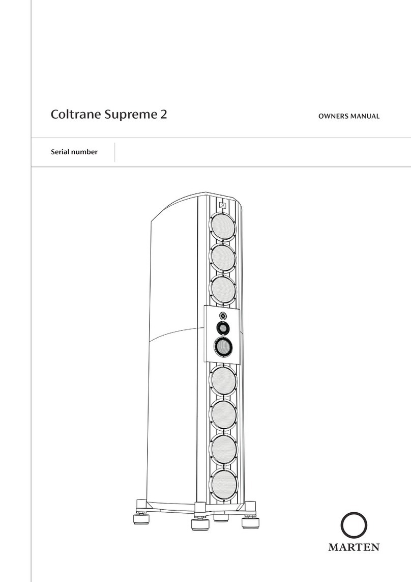 Marten COLTRANE SUPREME 2 owner's manual