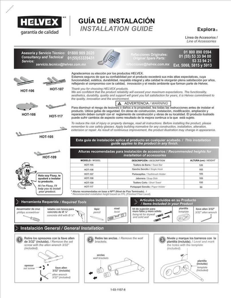 Helvex Explora HOT-106 User manual
