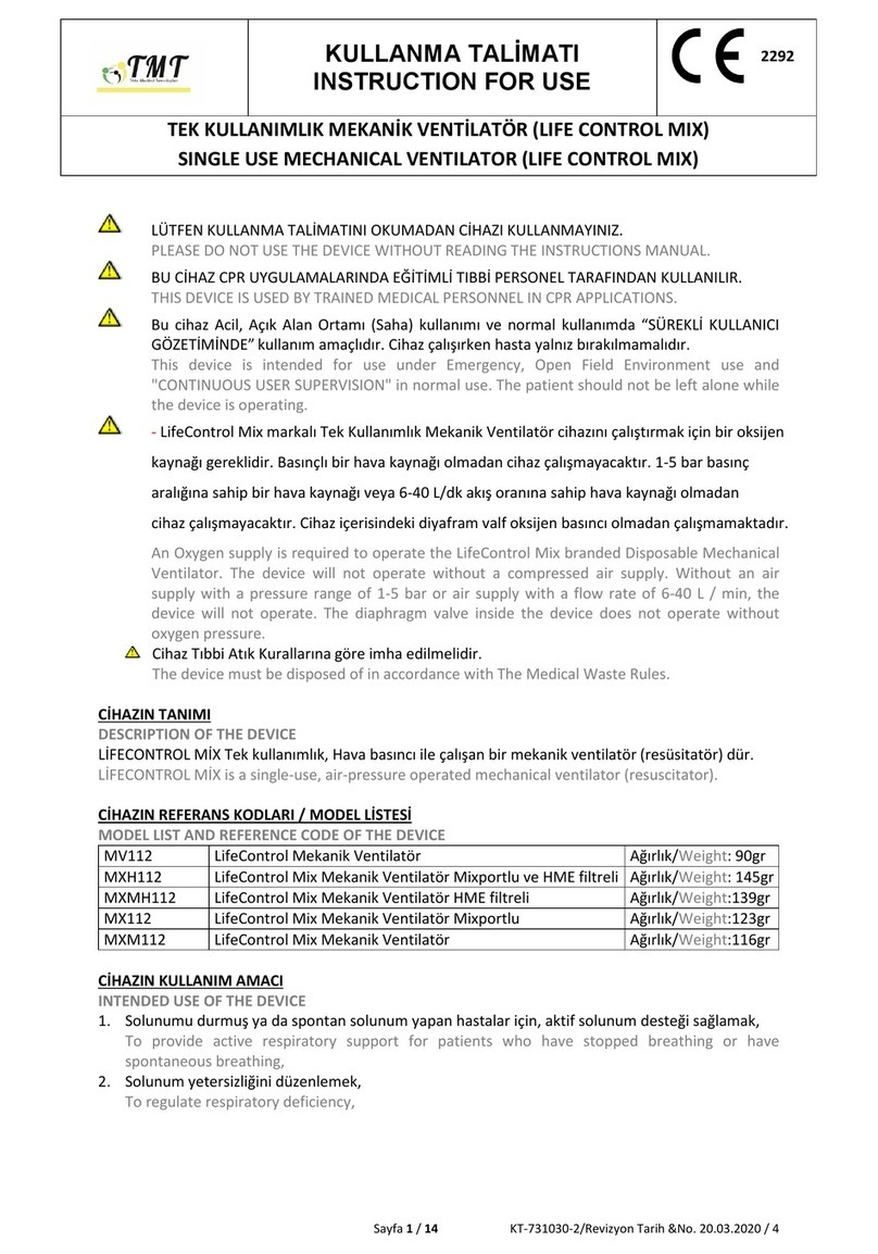 TMT Life Control MV112 Instructions for use