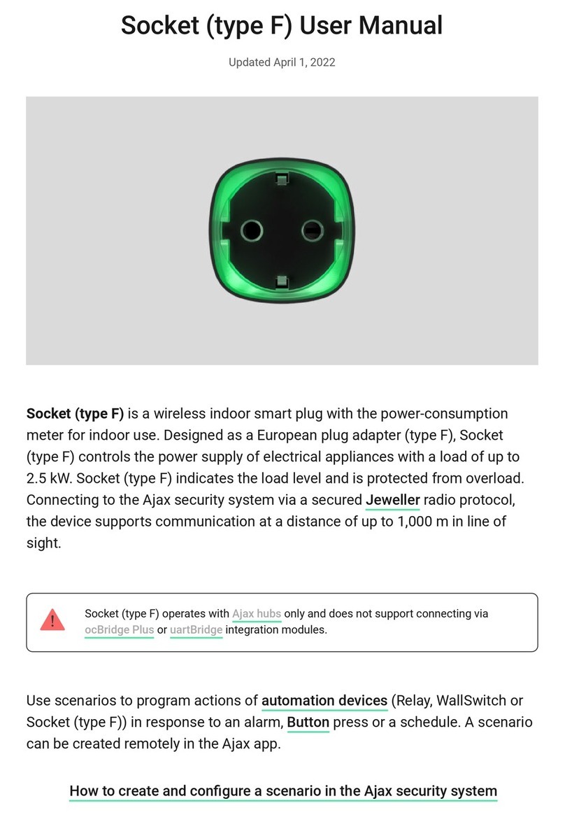 AJAX Socket Type F User manual