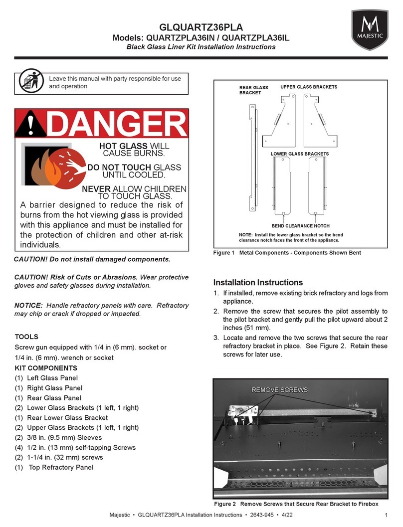 Majestic QUARTZPLA36IN installation instructions