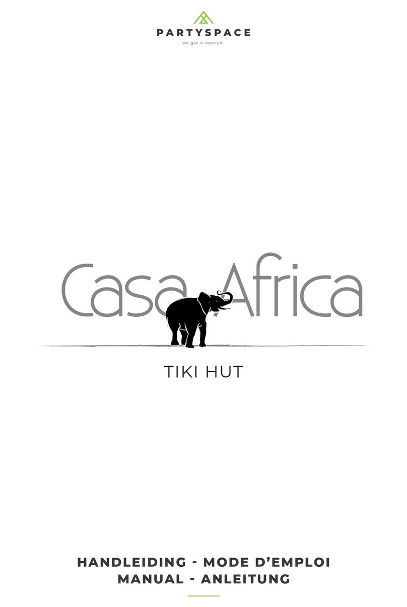 PartySpace Casa Africa Tiki Hut manual