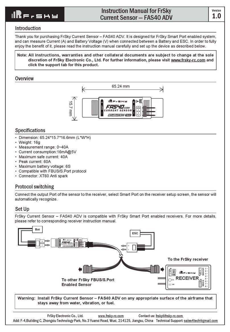 FrSky FAS40 ADV instruction manual