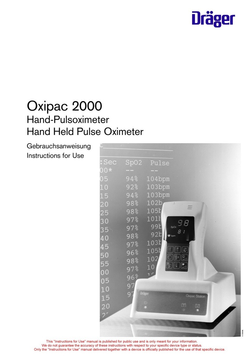 Dräger Oxipac 2000 Instructions for use