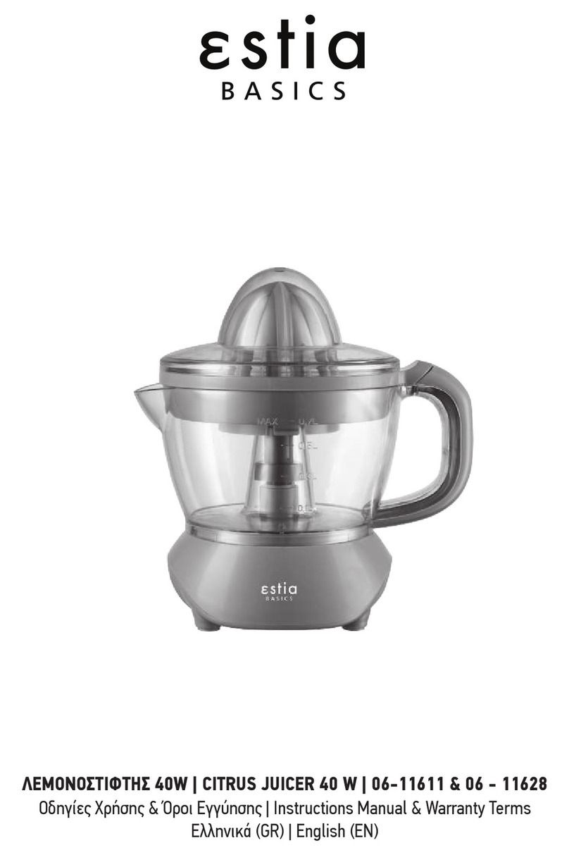Estia BASICS 06-11611 Instruction manual & warranty