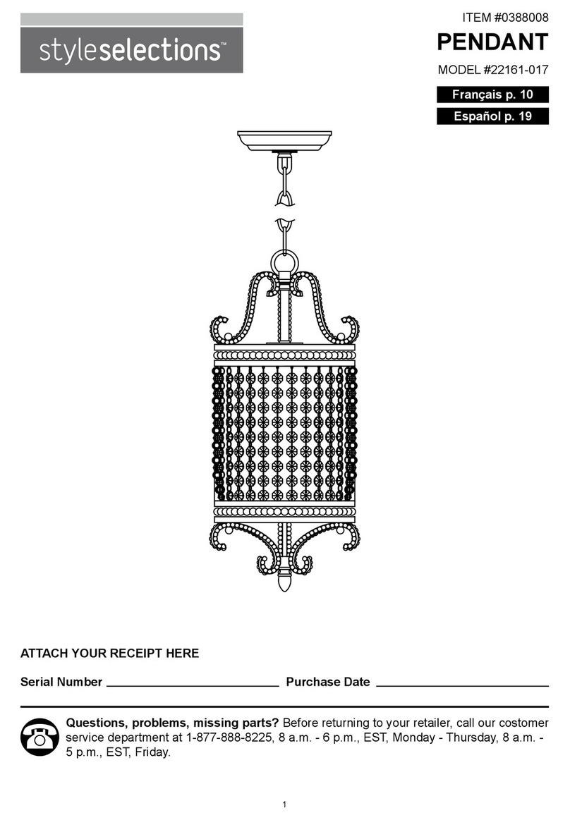 Style selections 22161-017 User manual