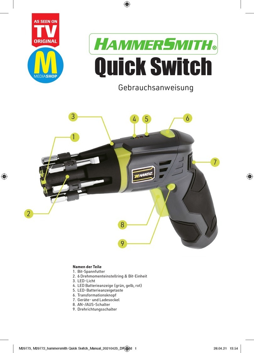 HammerSmith M29773 User manual