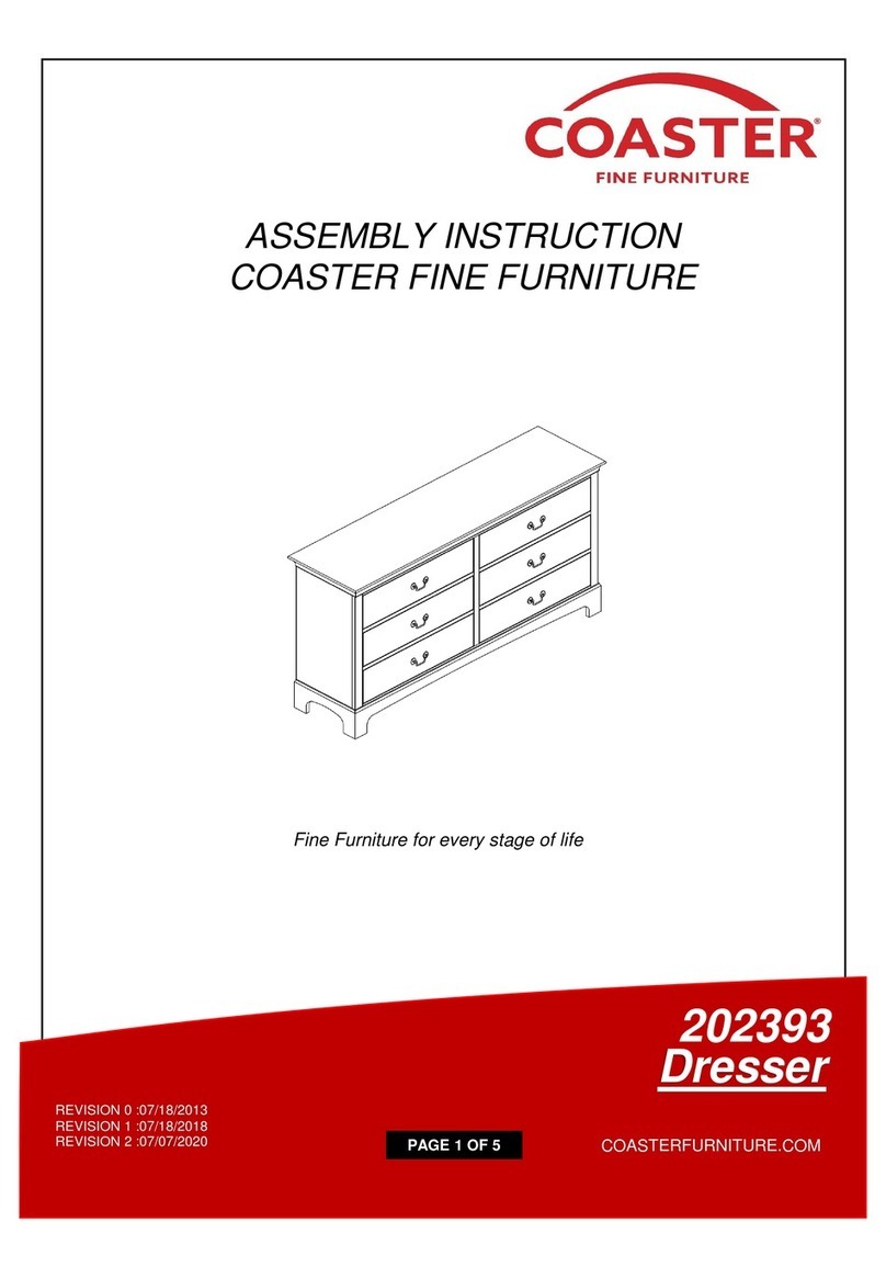 Coaster 202393 Assembly instruction
