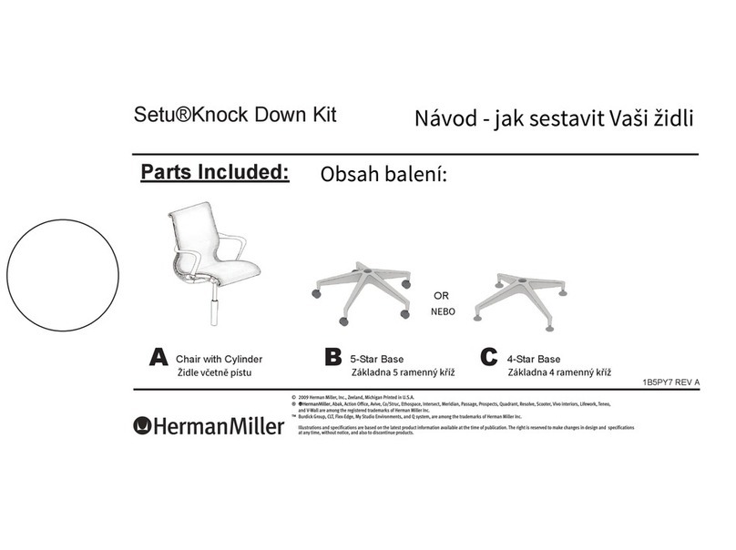 Herman Miller Setu User manual Herman Miller Setu User manual