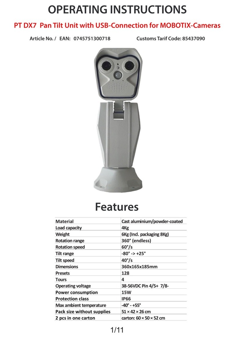 Mobotix PT DX7 operating instructions