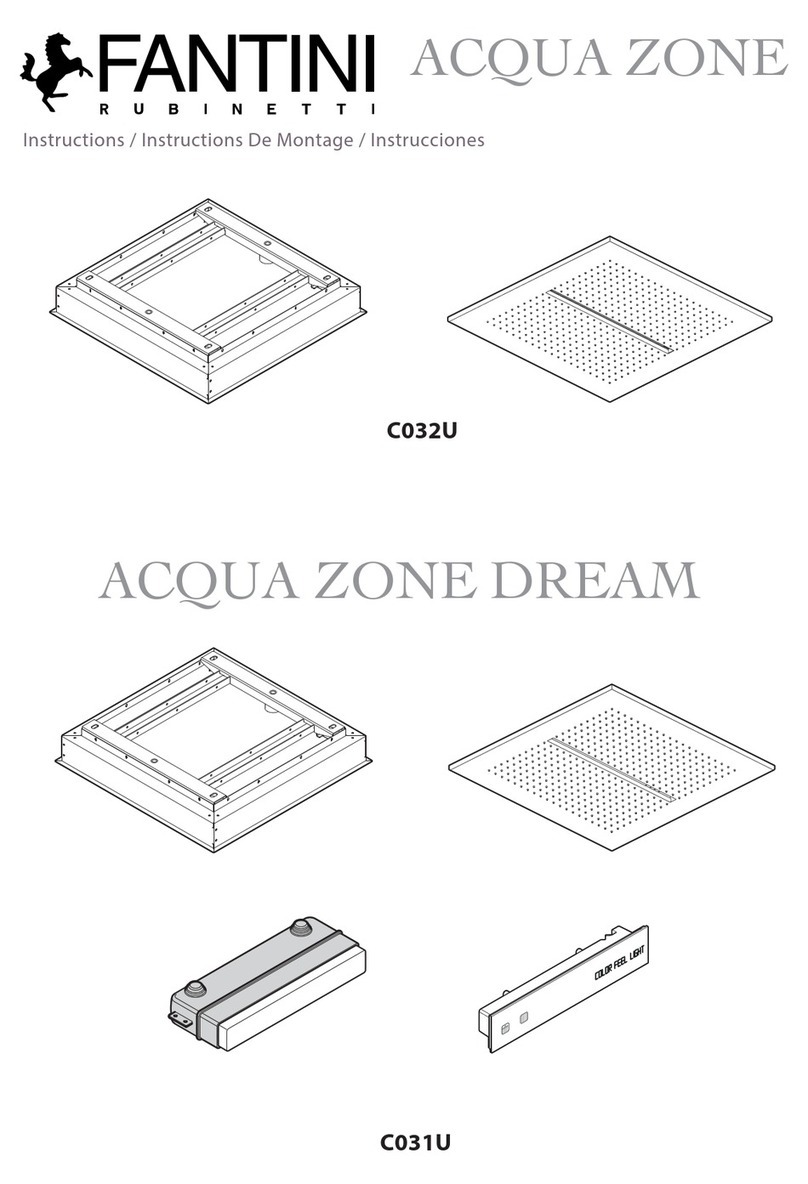 Fantini Rubinetti ACQUA ZONE DREAM C032U instructions Fantini Rubinetti ACQUA ZONE DREAM C032U instructions