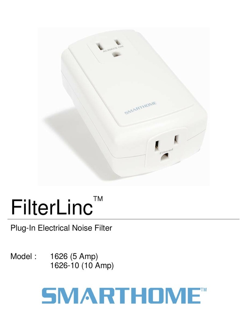 smart home FilterLinc 1626 owner's manual