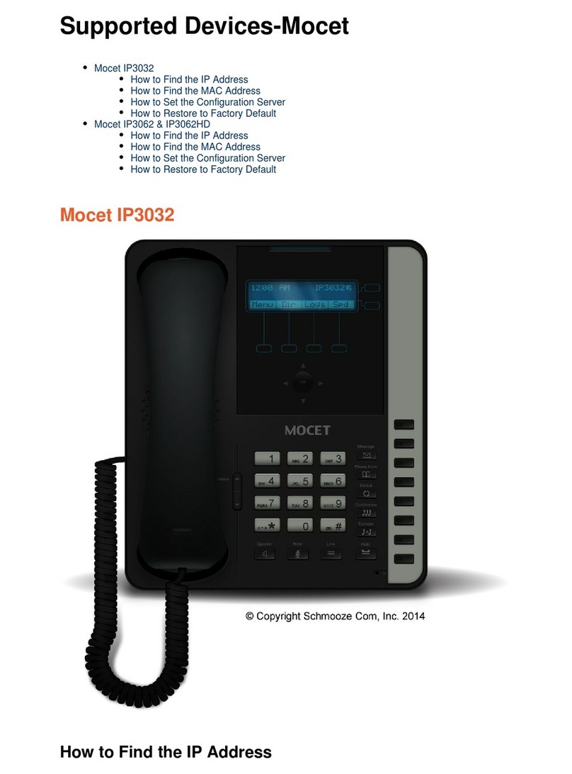 Mocet IP3032 manual