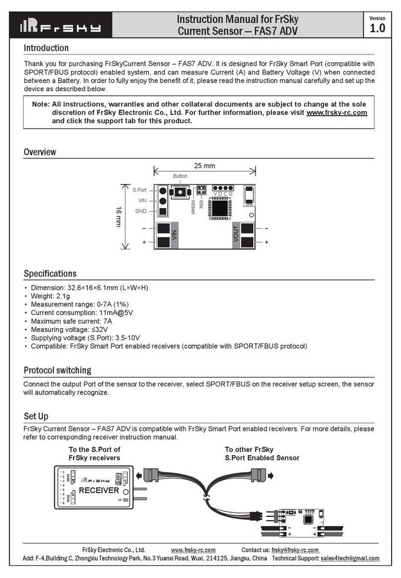 FrSky FAS7 ADV instruction manual