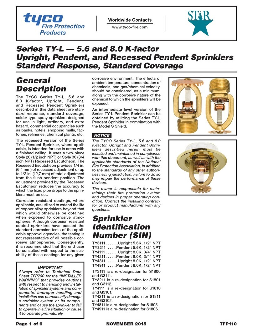 Tyco TY-L Series User manual