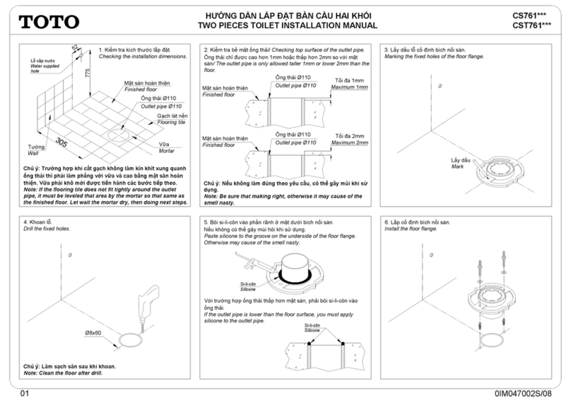 Toto CS761 Series User manual