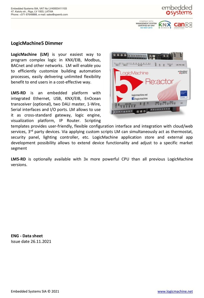 Embedded Systems LogicMachine5 User manual