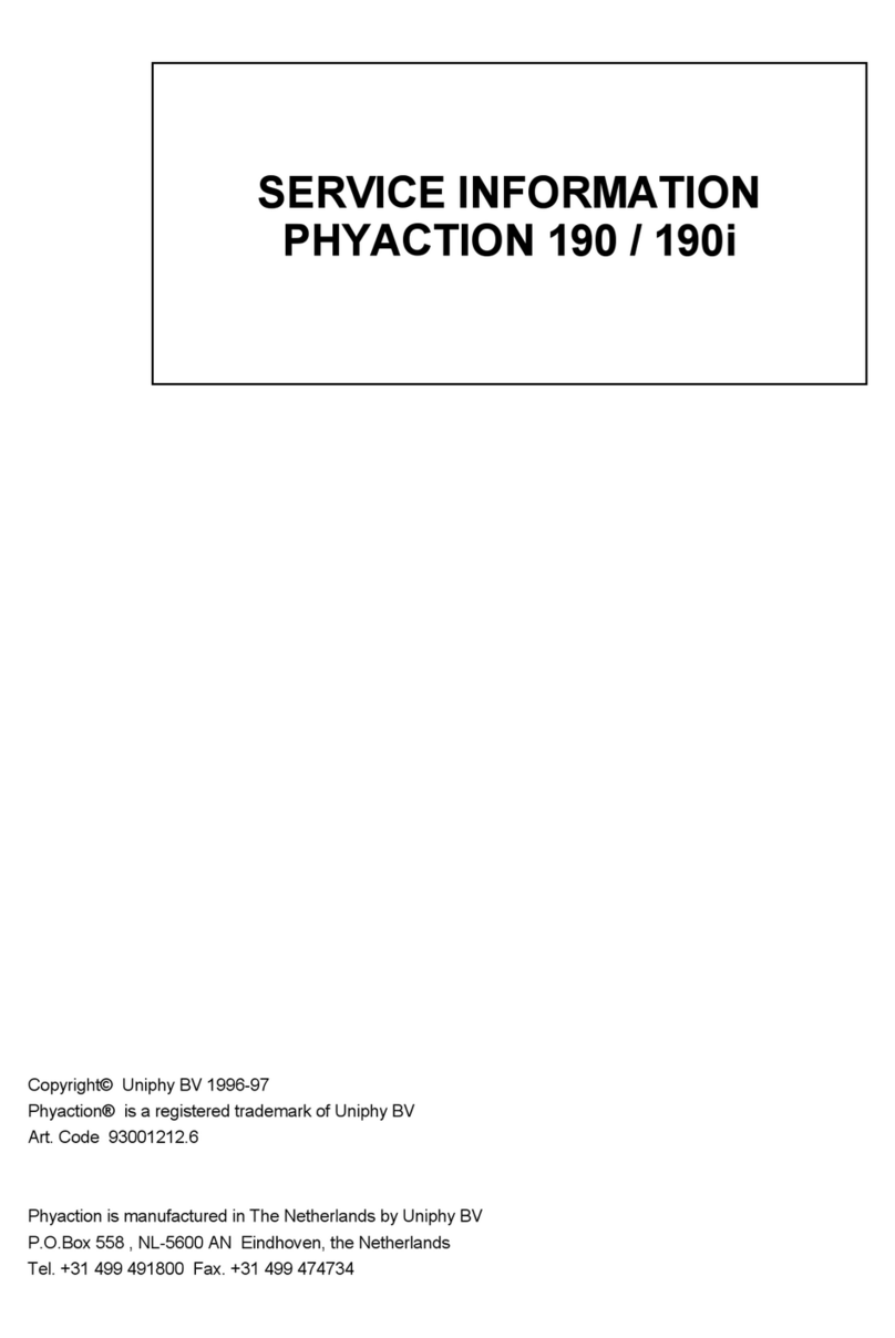 uniphy PHYACTION 190 Service information