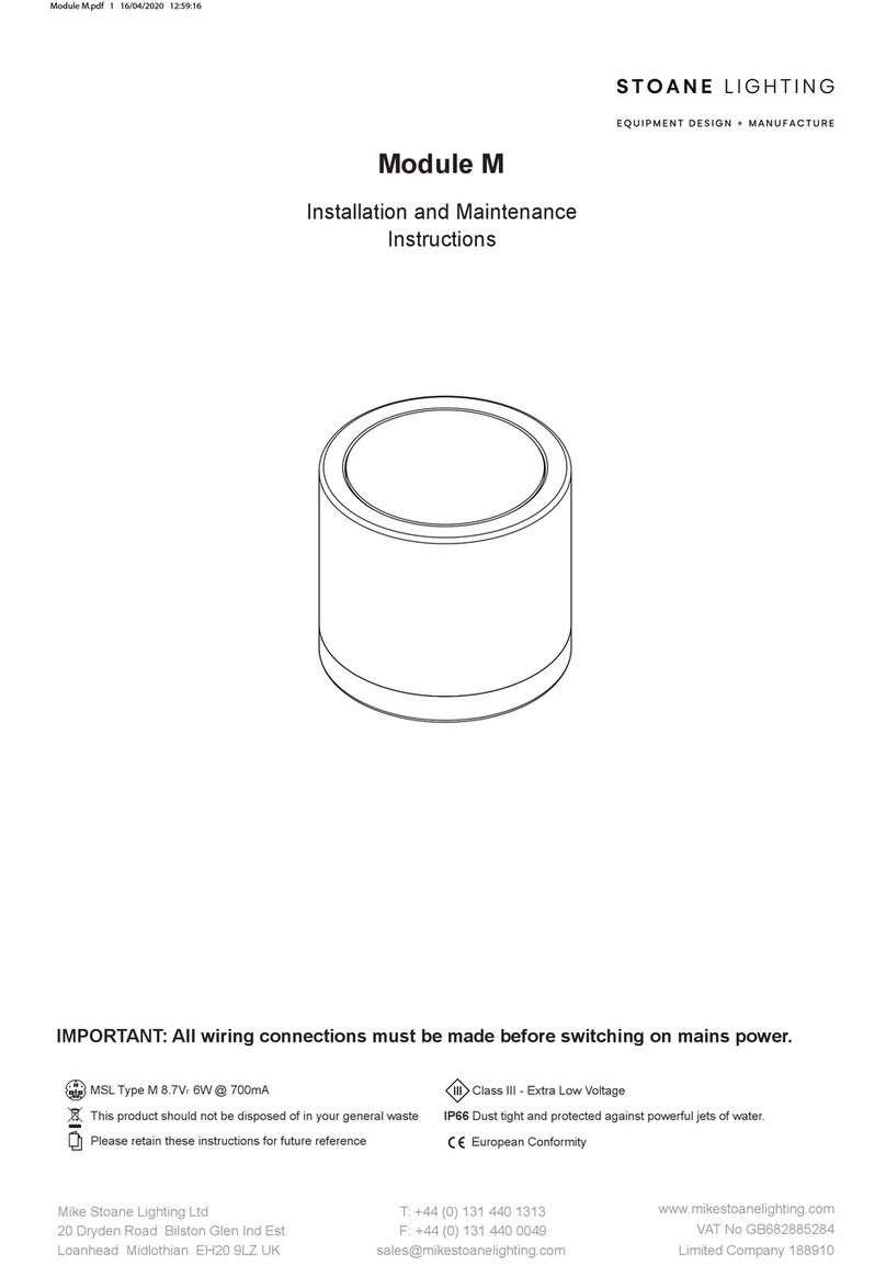 Stoane Lighting Module M Installation and maintenance instructions