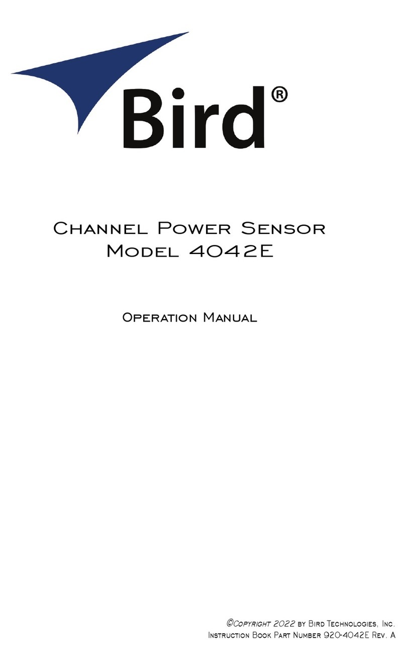BIRD 4042E Operation manual