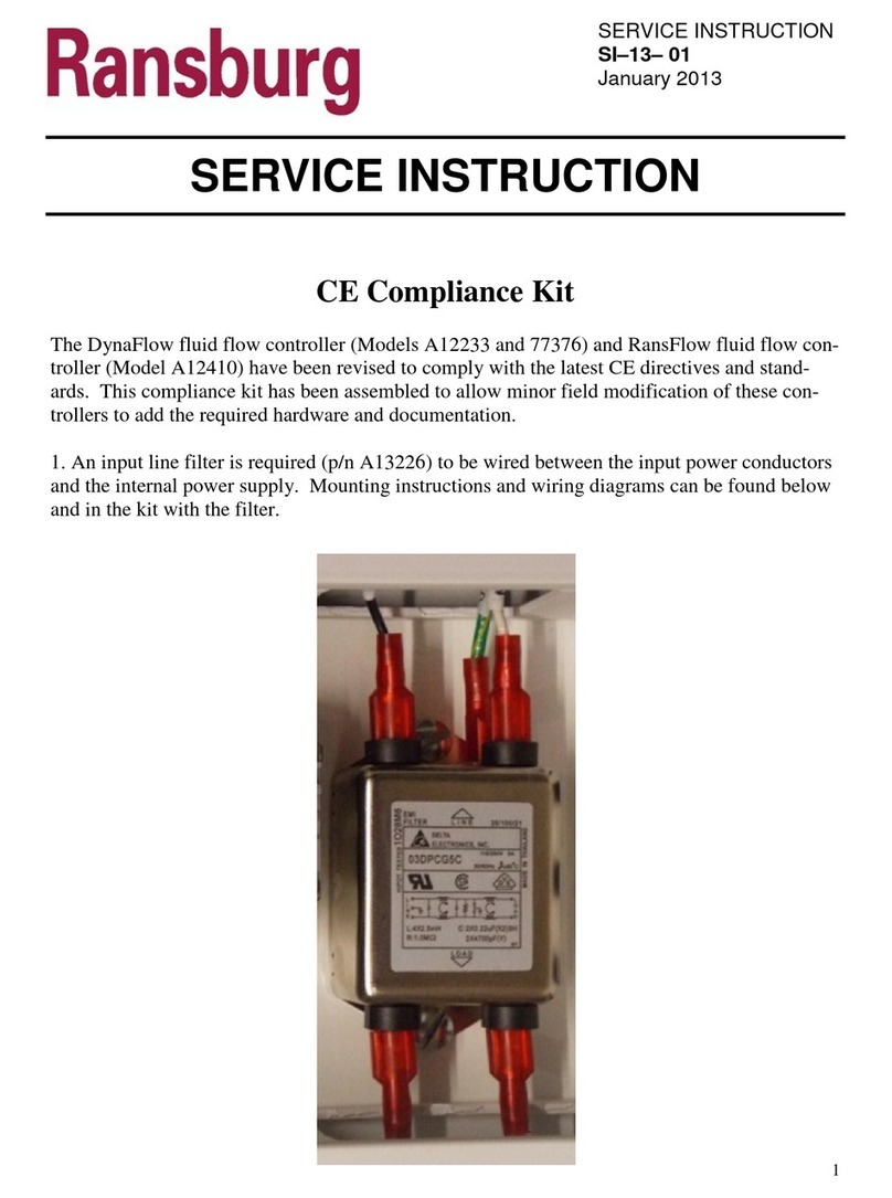 Ransburg DynaFlow A12233 Service instruction