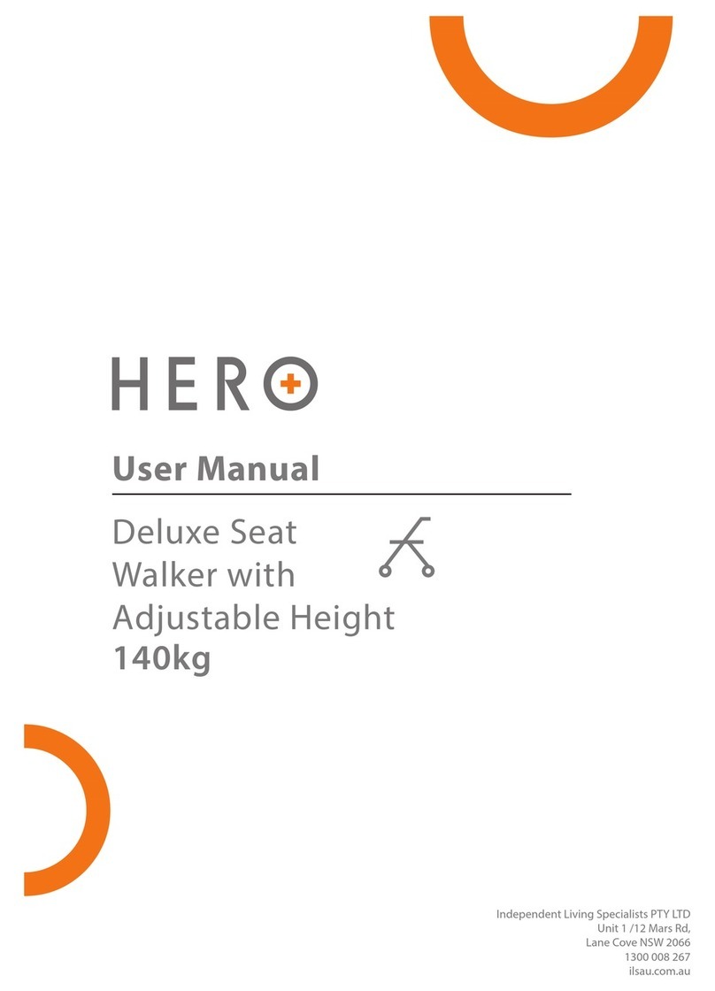 HERO Deluxe Seat Walker with Adjustable Height user manual HERO Deluxe Seat Walker with Adjustable Height user manual
