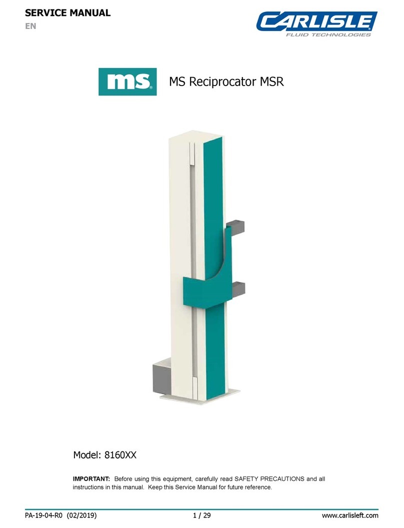 Carlisle ms 8160 Series Service manual