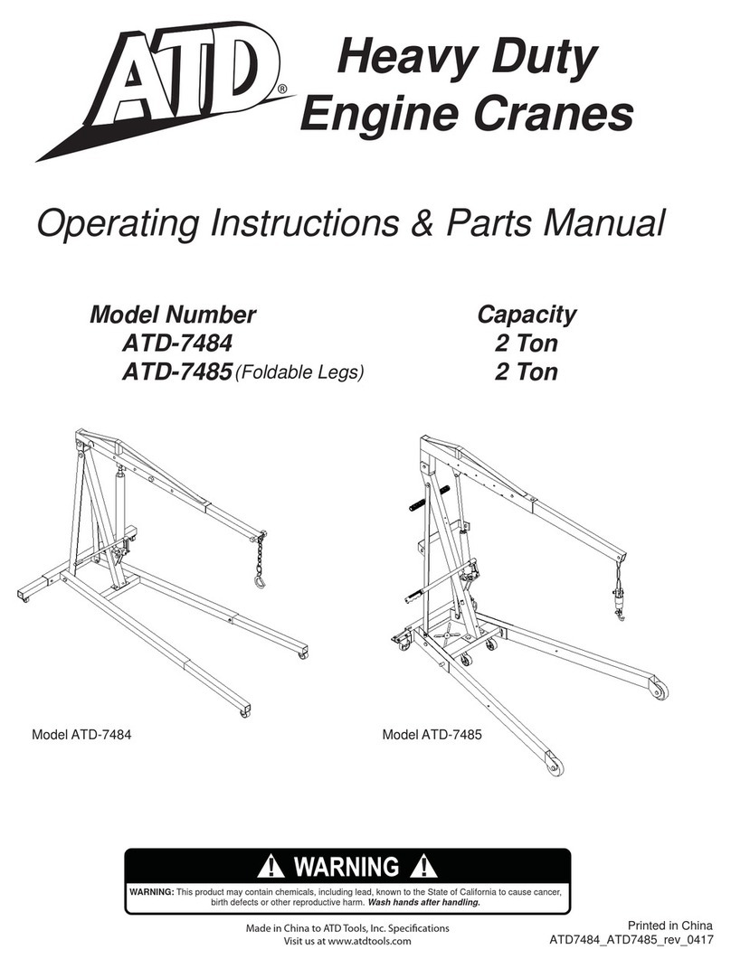 ATD Tools ATD-7484 Operating instructions & parts manual ATD Tools ATD-7484 Operating instructions & parts manual
