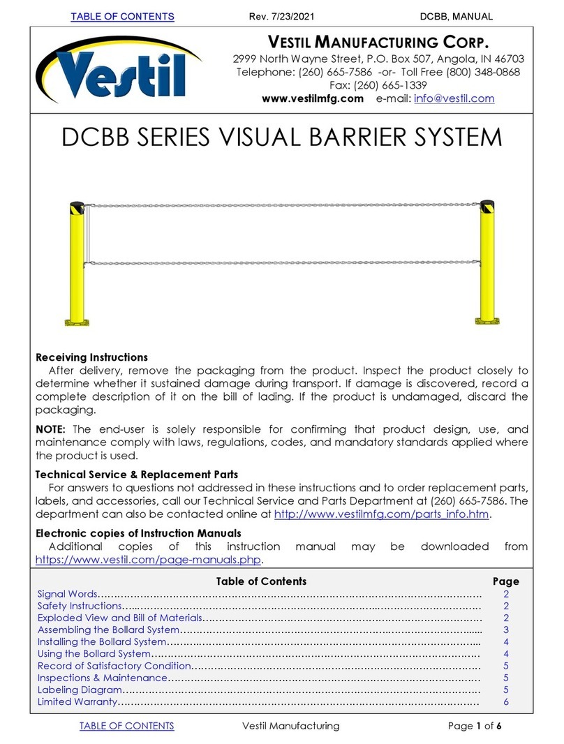 Vestil DCBB Series quick start guide