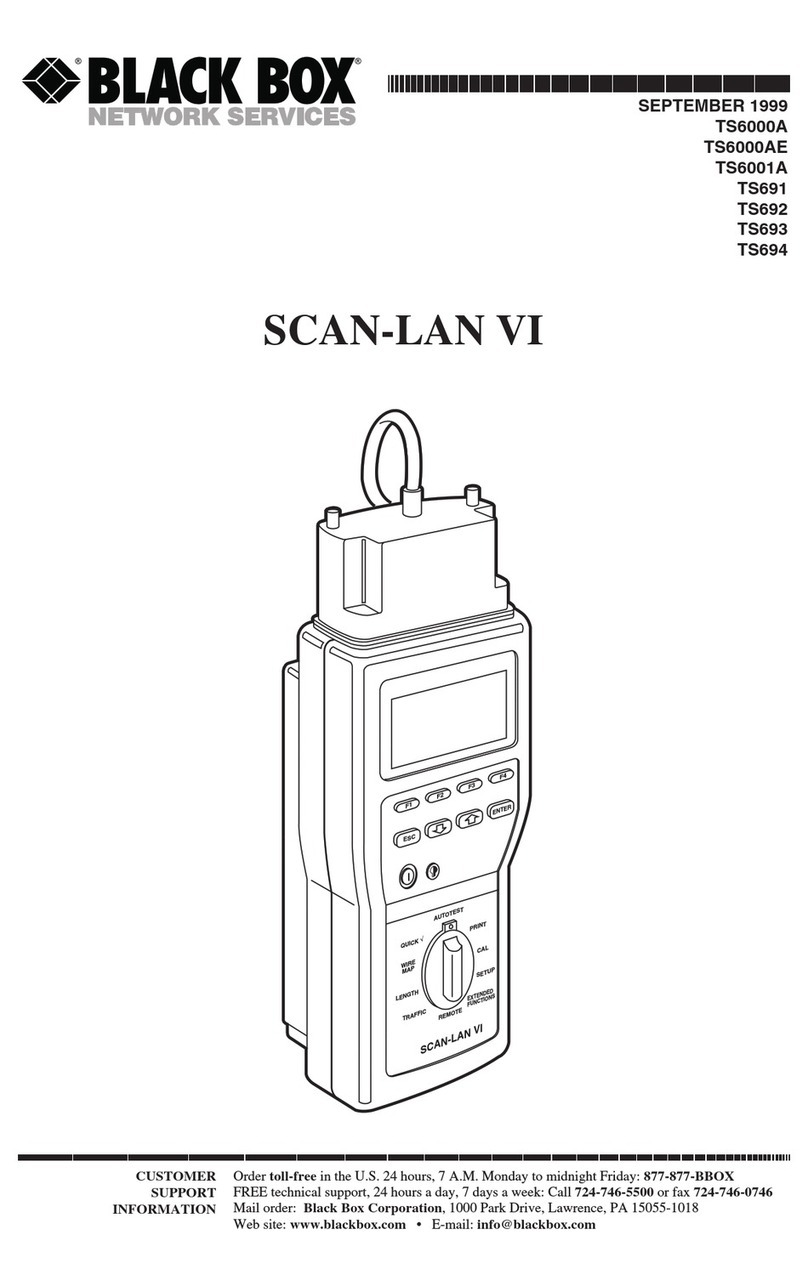 Black Box SCAN-LAN VI manual