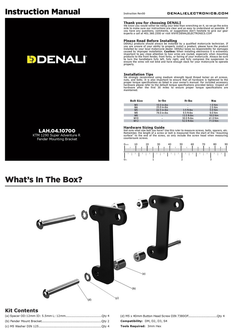 Denali LAH.04.10700 User manual