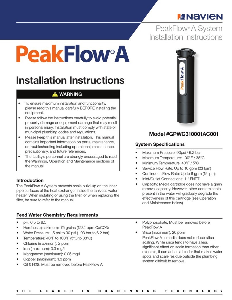 Navien PeakFlow A installation instructions