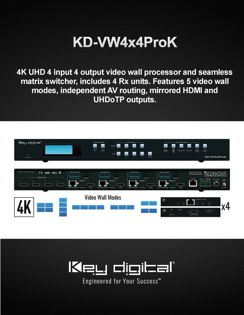 Key Digital KD-VW4x4ProK User manual