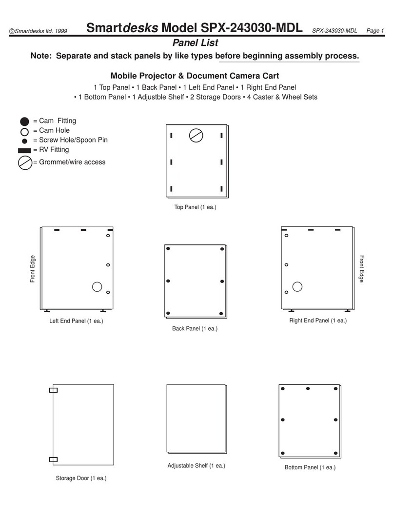 SMARTdesks SPX-243030-MDL Assembly