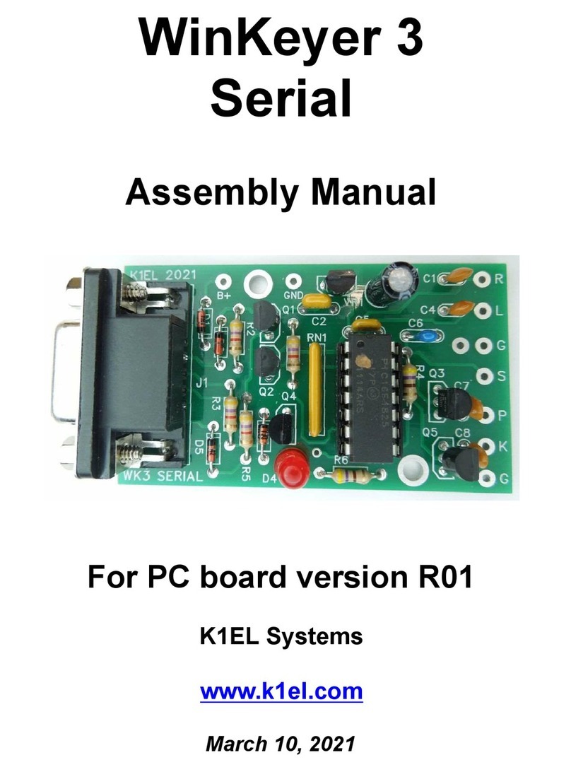 K1EL WinKeyer 3 Serial Assembly manual
