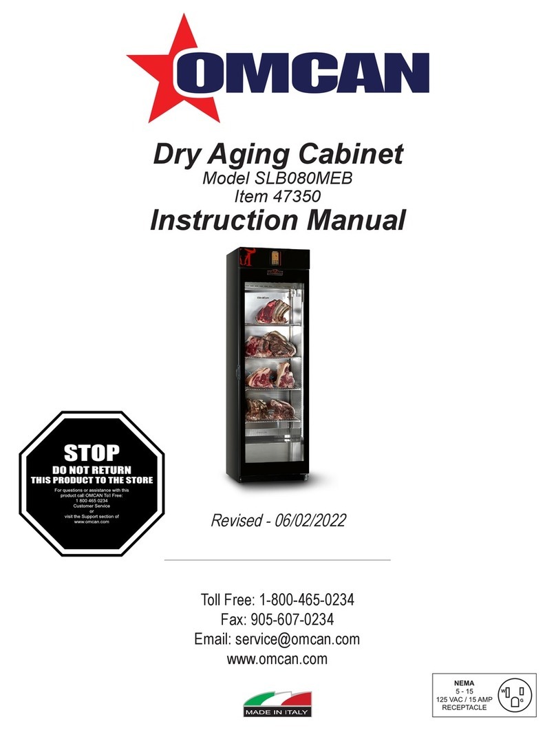 Omcan SLB080MEB instruction manual