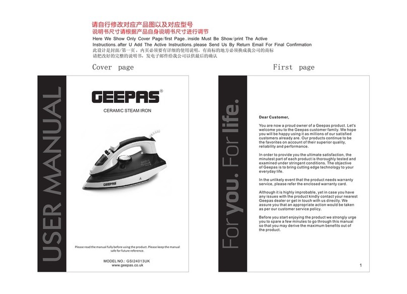 Geepas GSI24013UK user manual