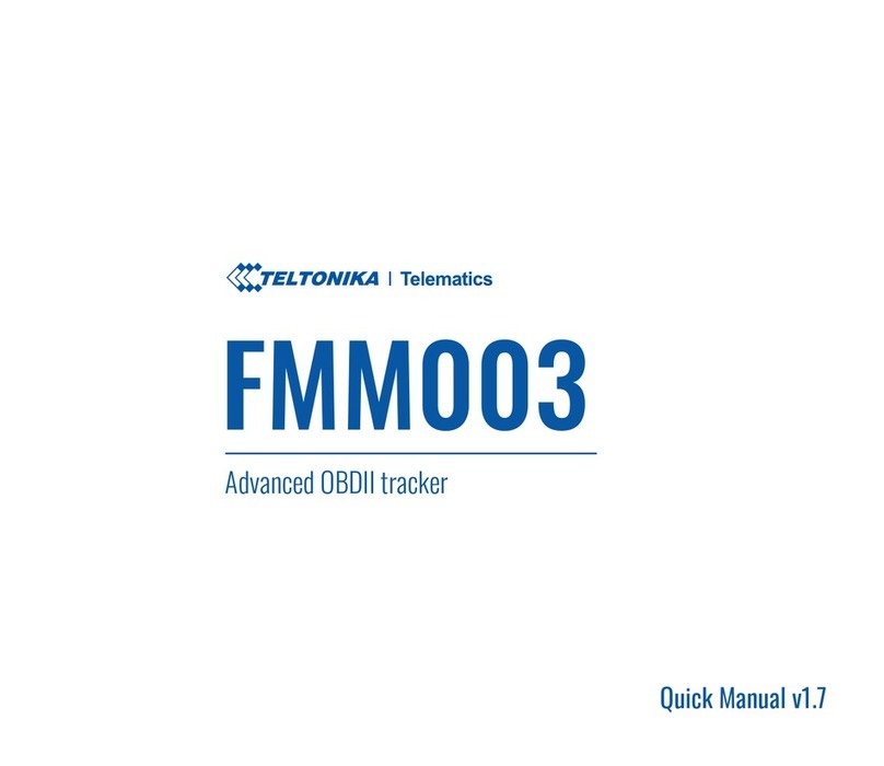 Teltonika FMM003 Quick manual