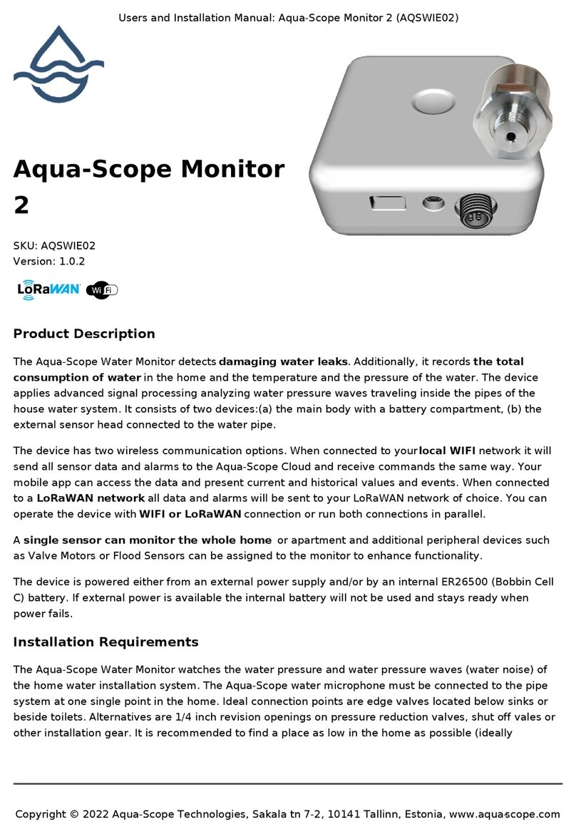 Aqua-Scope Monitor 2 Operating manual
