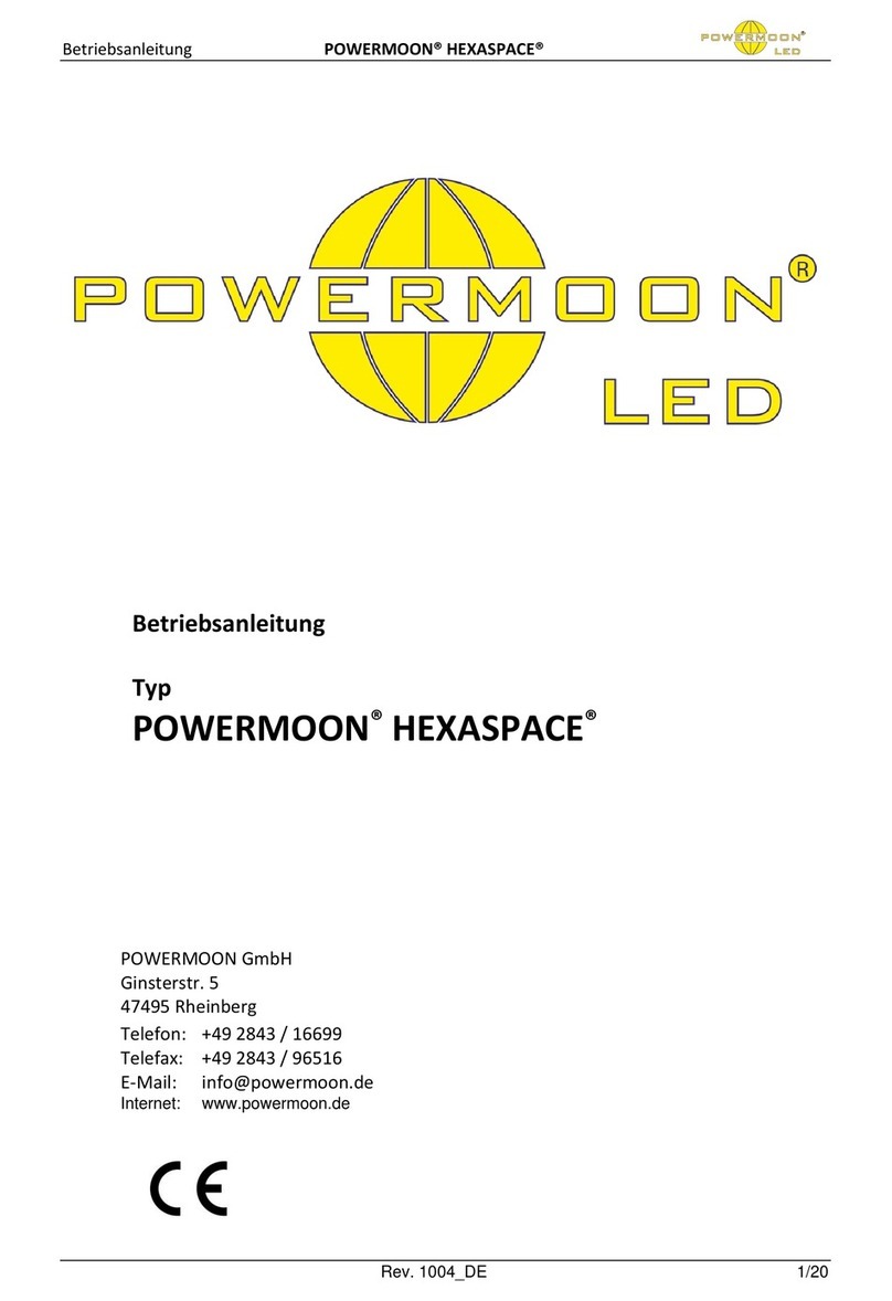 POWERMOON HEXASPACE Operating	 instruction