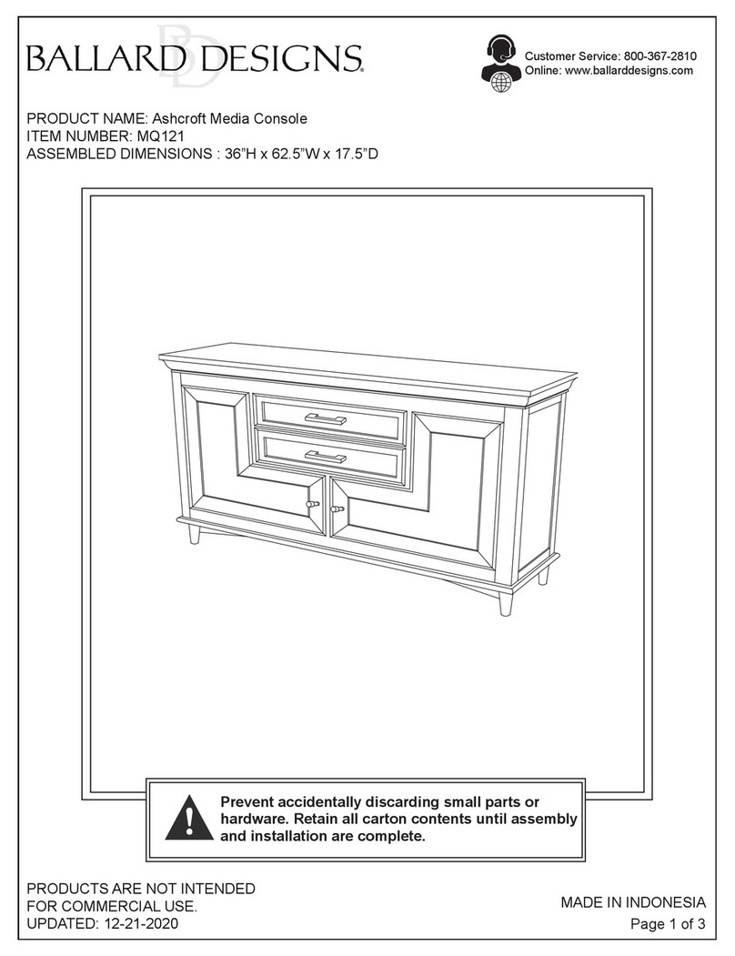 Ballard Designs Ashcroft MQ121 manual Ballard Designs Ashcroft MQ121 manual