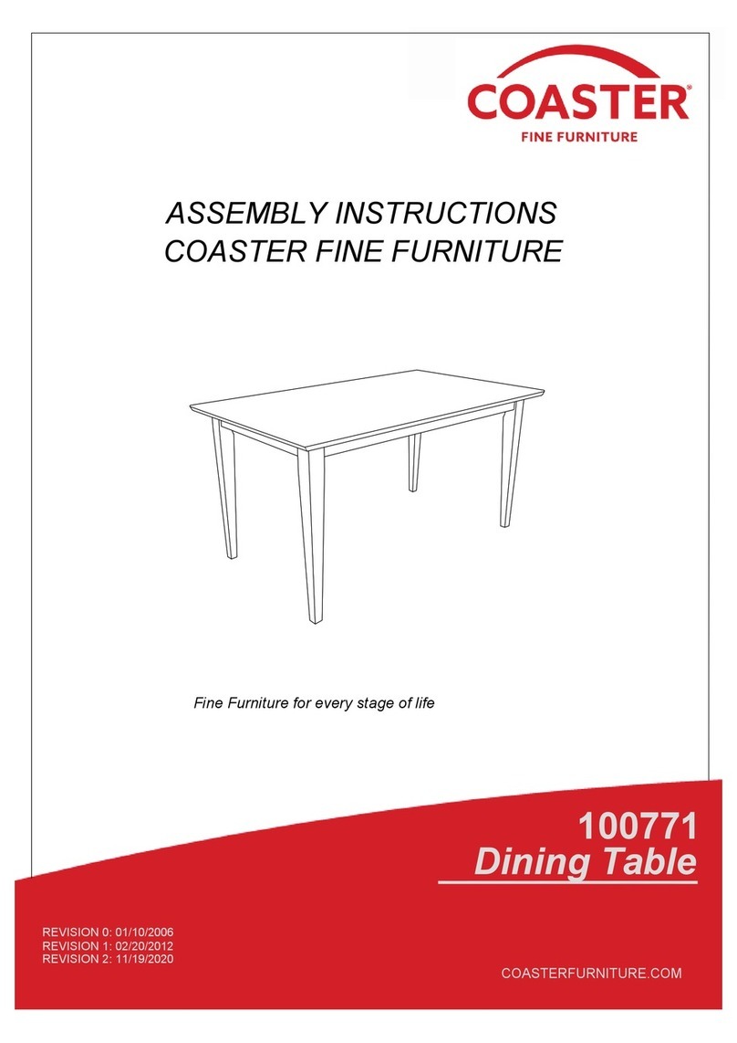 Coaster 100771 Assembly instructions