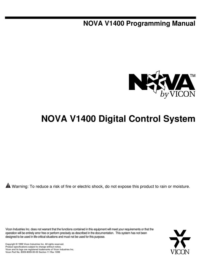 Vicon NOVA V1400 Owner's manual
