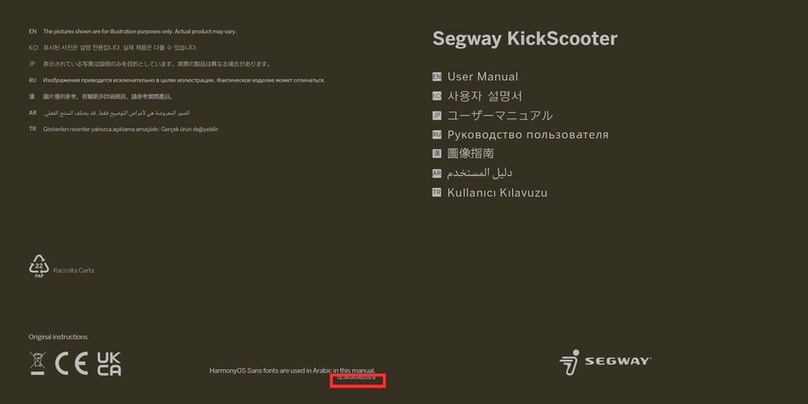 Segway KickScooter user manual
