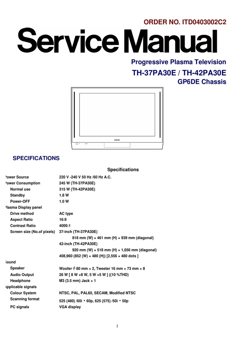 Panasonic TH-37PA30E User manual