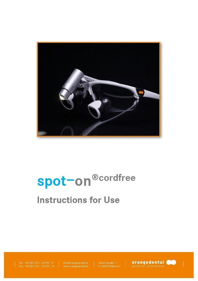 orangedental spot-on cordfree User manual