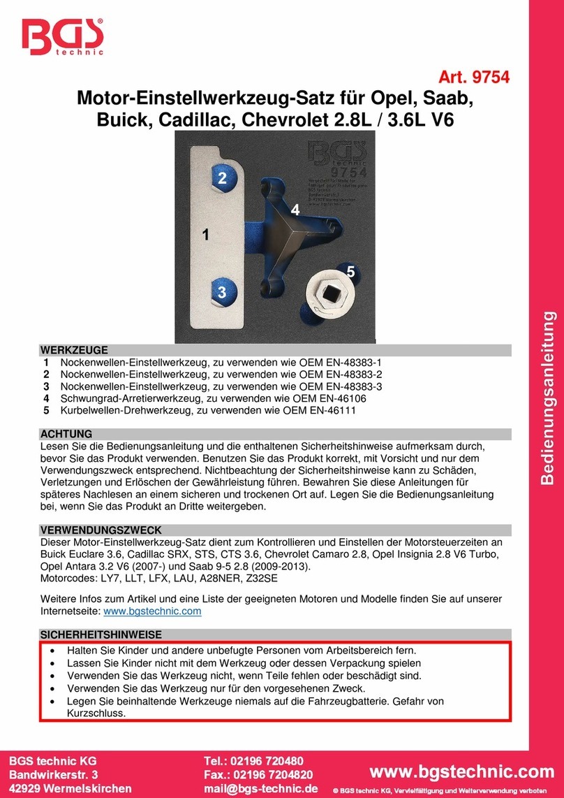 BGS technic 9754 User manual