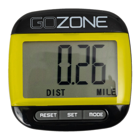GOZONE PEDOMETER Operation manual